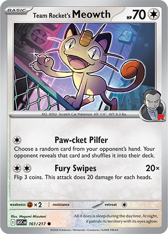 Team Rocket's Meowth (ASC 161)