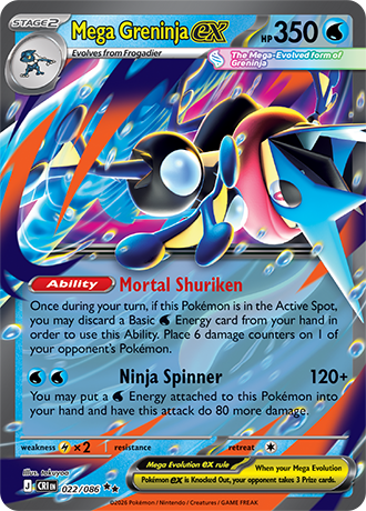 Mega Greninja ex (CRI 022)