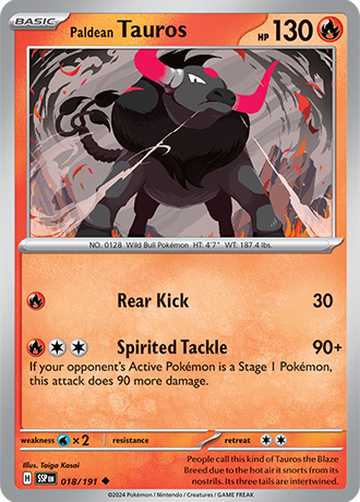 Paldean Tauros (SSP 018)