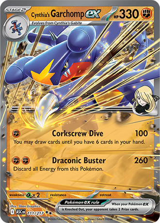 Cynthia's Garchomp ex (ASC 111)