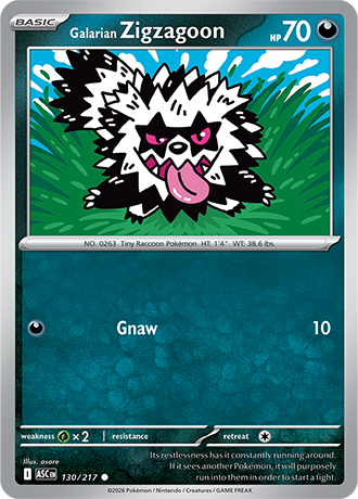 Galarian Zigzagoon (ASC 130)