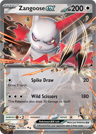 Zangoose ex (ASC 167)