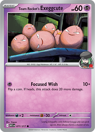 Team Rocket's Exeggcute (ASC 077)