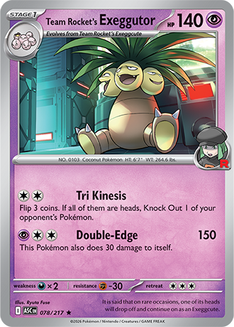 Team Rocket's Exeggutor (ASC 078)
