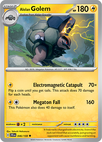 Alolan Golem (JTG 046)