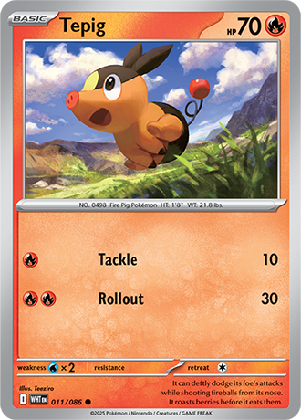 Tepig (WHT 011)