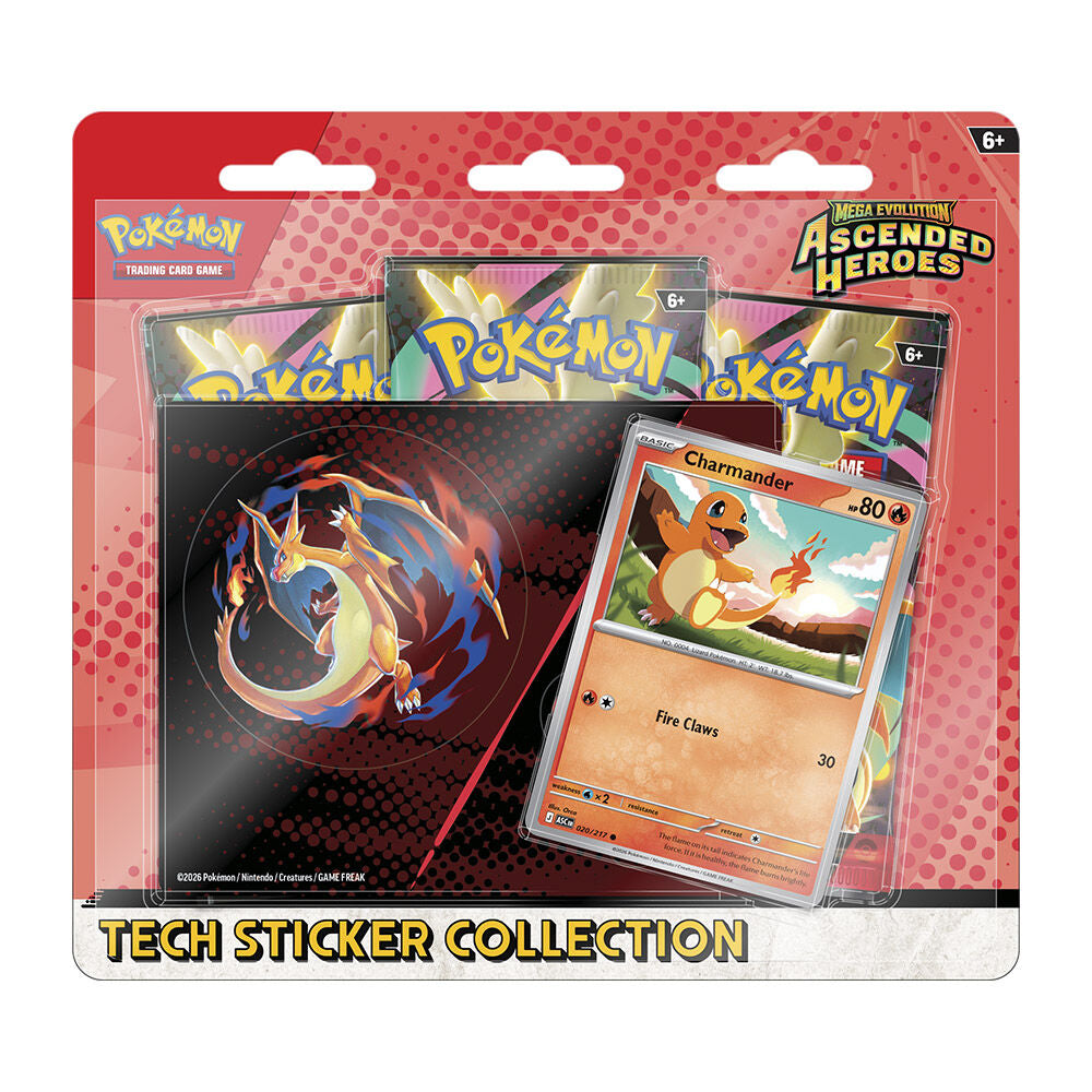 Pokemon ME2.5 - Ascended Heroes Tech Sticker: Charmander (3 Boosters)