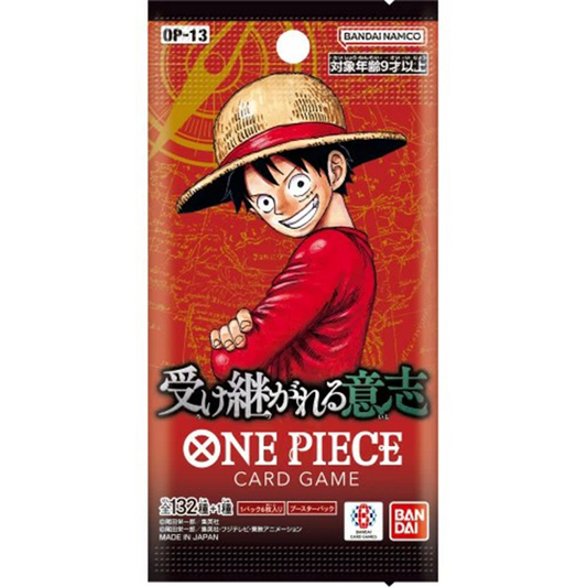 One Piece TCG Carrying On His Will (OP13) - Pack - Japonês