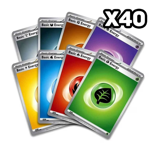 Pack 40 Energias Pokémon Aleatórias