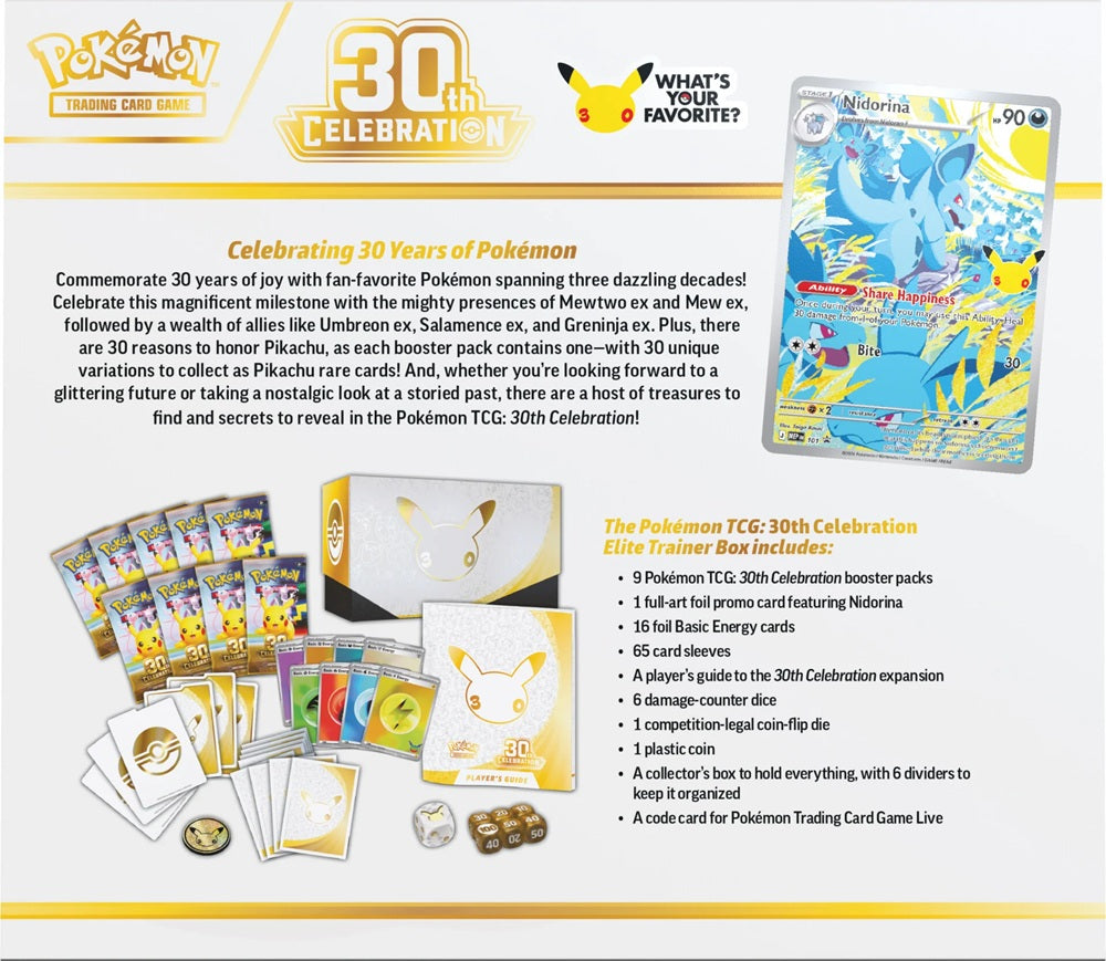 Pokémon TCG 30th Celebration Elite Trainer Box